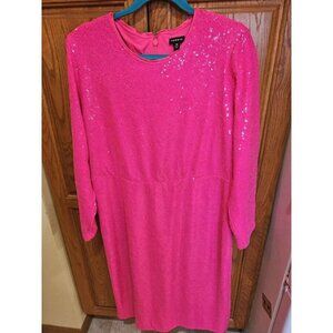 Womens Plus Size 18 / Eighteen TORRID Brand Pink Sparkle Sequin Dress